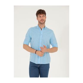 Pierre Cardin 50265119-VR003 Açık Mavi Desenli Erkek Gömlek