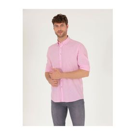 Pierre Cardin 50265119-VR041 Pembe Desenli Erkek Gömlek