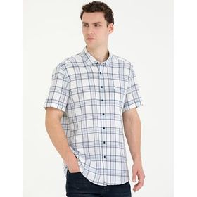 Pierre Cardin 50265120-VR033 Lacivert Erkek Gömlek