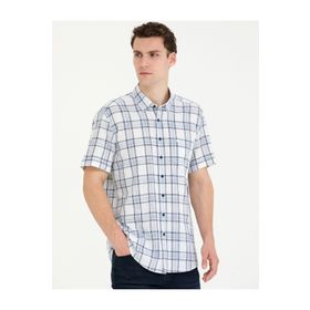 Pierre Cardin 50265120-VR033 Lacivert Erkek Gömlek