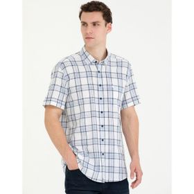 Pierre Cardin 50265120-VR033 Lacivert Erkek Gömlek