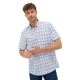 Pierre Cardin 50265122-VR036 Mavi Kısa Kollu Erkek Gömlek
