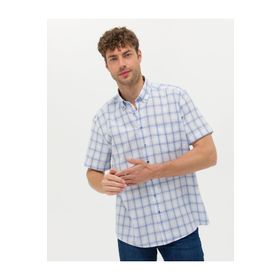Pierre Cardin 50265122-VR036 Mavi Kısa Kollu Erkek Gömlek