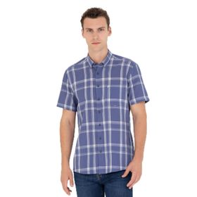 Pierre Cardin 50265125-VR033 Lacivert Kısa Kollu Erkek Gömlek