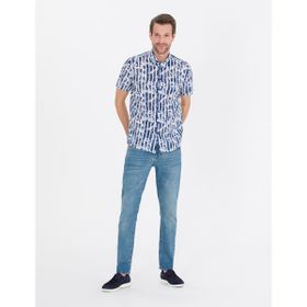 Pierre Cardin 50266101-VR033 Lacivert Kısa Kollu Erkek Gömlek