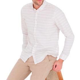 Pierre Cardin 50267994-VR011 Bej Desenli Erkek Gömlek