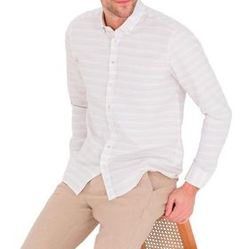 Pierre Cardin 50267994-VR011 Bej Desenli Erkek Gömlek