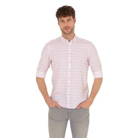 Pierre Cardin 50267994-VR026 Gül Kurusu Desenli Erkek Gömlek