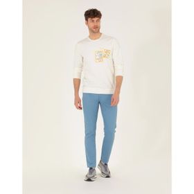 Pierre Cardin 50268095-VR032 Koyu Mavi Slim Fit Chino Erkek Pantolon