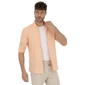 Pierre Cardin 50268183-VR051 Turuncu Erkek Gömlek