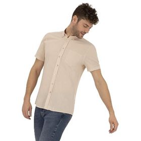 Pierre Cardin 50268184-VR011 Bej Erkek Gömlek