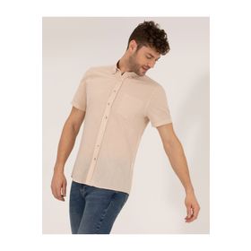 Pierre Cardin 50268184-VR011 Bej Erkek Gömlek