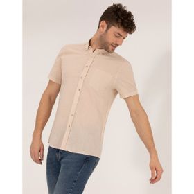 Pierre Cardin 50268184-VR011 Bej Erkek Gömlek