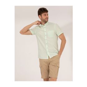 Pierre Cardin 50268184-VR054 Yeşil Erkek Gömlek