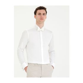 Pierre Cardin 50268188-VR013 Beyaz Erkek Gömlek