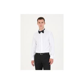 Pierre Cardin 50268189-VR013 Beyaz Erkek Gömlek