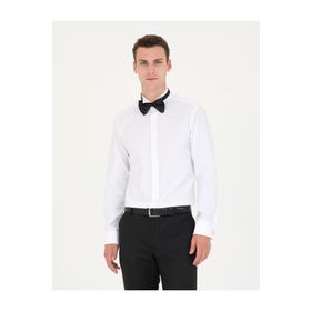 Pierre Cardin 50268189-VR013 Beyaz Erkek Gömlek
