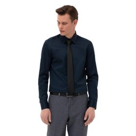 Pierre Cardin 50268201-VR033 Lacivert Erkek Gömlek