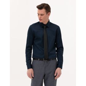 Pierre Cardin 50268201-VR033 Lacivert Erkek Gömlek