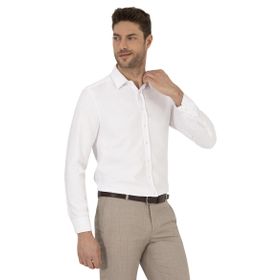 Pierre Cardin 50268227-VR013 Beyaz Desenli Erkek Gömlek