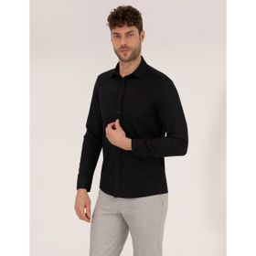 Pierre Cardin 50268227-VR046 Siyah Erkek Gömlek