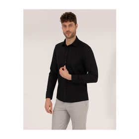 Pierre Cardin 50268227-VR046 Siyah Erkek Gömlek