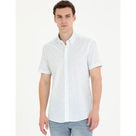 Pierre Cardin 50269429-VR059 Açık Lacivert Erkek Gömlek