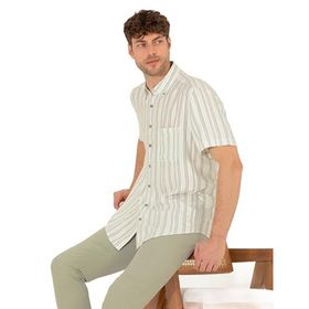 Pierre Cardin 50269432-VR092 Açık Yeşil Desenli Erkek Gömlek