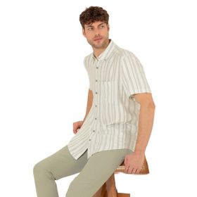 Pierre Cardin 50269432-VR092 Açık Yeşil Desenli Erkek Gömlek