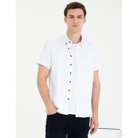 Pierre Cardin 50269453-VR059 Açık Lacivert Erkek Gömlek