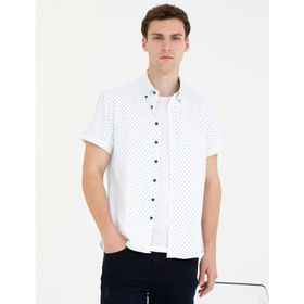 Pierre Cardin 50269453-VR059 Açık Lacivert Erkek Gömlek