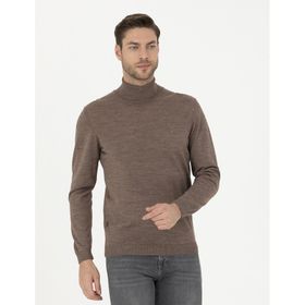 Pierre Cardin 50270052-VR002 Açık Kahverengi Erkek Kazak