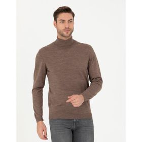 Pierre Cardin 50270052-VR002 Açık Kahverengi Erkek Kazak