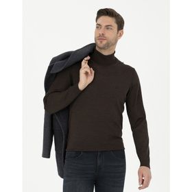 Pierre Cardin 50270052-VR029 Kahverengi Erkek Kazak