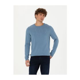 Pierre Cardin 50270179-VR032 Koyu Mavi Erkek Kazak