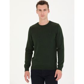 Pierre Cardin 50270179-VR079 Koyu Yeşil Erkek Kazak