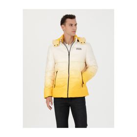 Pierre Cardin 50272840-VR044 Sarı Kapüşonlu Spor Mont