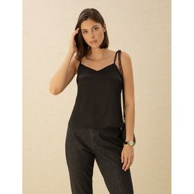 Pierre Cardin 50273057-VR046 Siyah Kısa Kollu Kadın Bluz