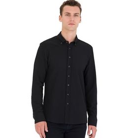 Pierre Cardin 50274595-VR046 Siyah Desenli Erkek Gömlek