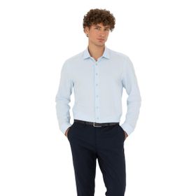 Pierre Cardin 50275511-VR003 Açık Mavi Desenli Erkek Gömlek