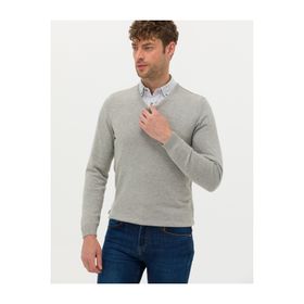 Pierre Cardin 50276156-VR091 Açık Gri Melanj Erkek Kazak