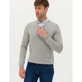 Pierre Cardin 50276156-VR091 Açık Gri Melanj Erkek Kazak