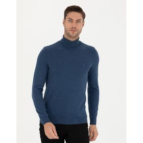 Pierre Cardin 50276162-VR155 İndigo Melanj Erkek Kazak