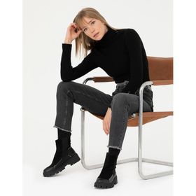 Pierre Cardin 50276230-VR046 Siyah Kadın Kazak