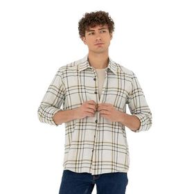 Pierre Cardin 50276542-VR011 Bej Desenli Erkek Gömlek