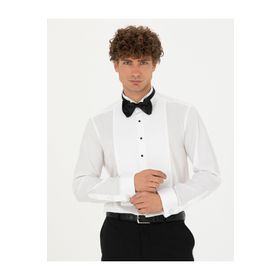 Pierre Cardin 50277127-VR013 Beyaz Smokin Erkek Gömlek