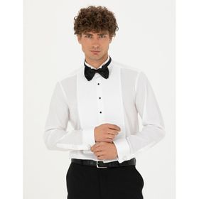 Pierre Cardin 50277127-VR013 Beyaz Smokin Erkek Gömlek