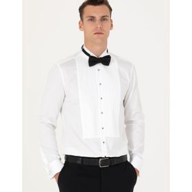 Pierre Cardin 50277128-VR013 Beyaz Smokin Erkek Gömlek