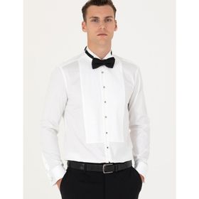 Pierre Cardin 50277128-VR013 Beyaz Smokin Erkek Gömlek