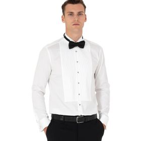 Pierre Cardin 50277128-VR013 Beyaz Smokin Erkek Gömlek